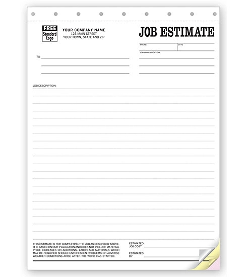 Job Estimate Forms 1