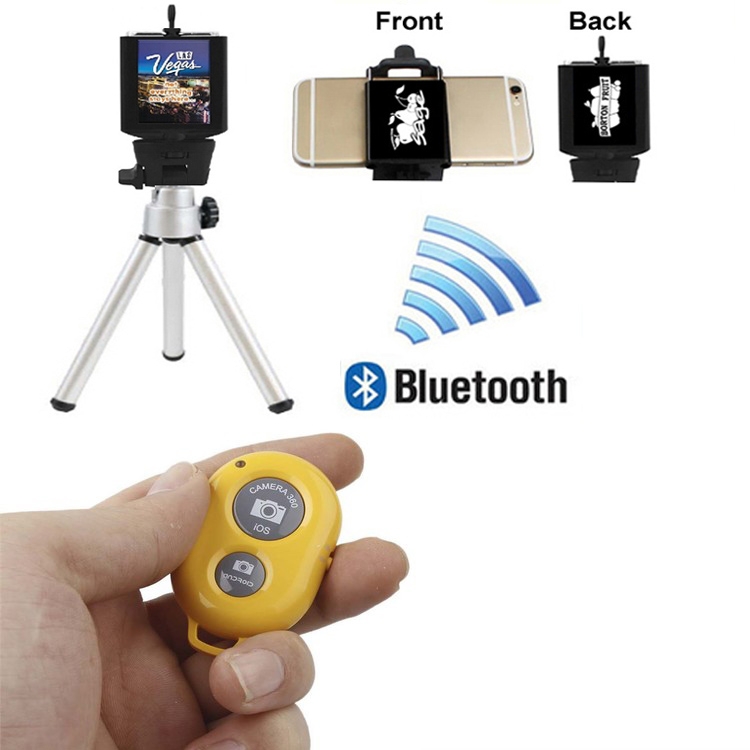 iBank ® Universal Smartphone Camera Tripod + Bluetooth Shutter 3