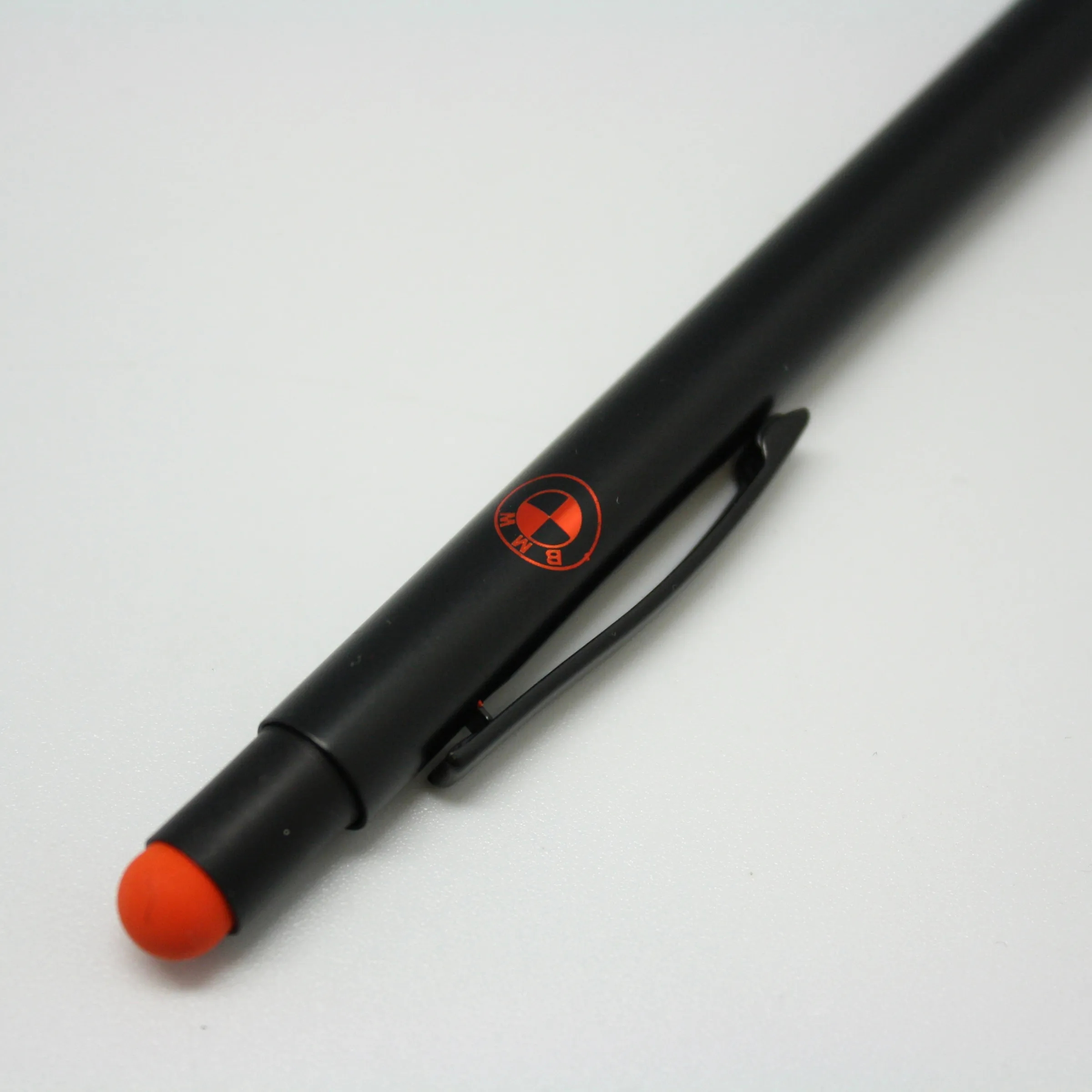 Color Chrome Engraved Soft Rubber Click Ballpoint Stylus Pen 14