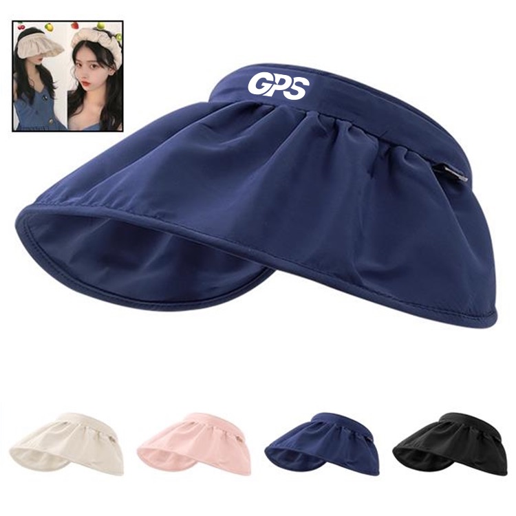 23 " Shell Sunblock Hat With No Top 1