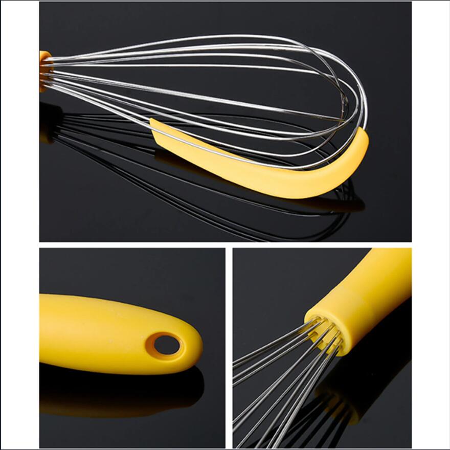 Stainless Steel Egg Beater With Silicone Spatula 4