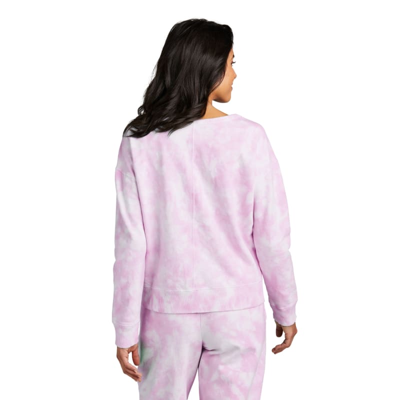 Port & Company Women's Beach Wash Cloud Tie-Dye V-Neck Sweatshirt 10