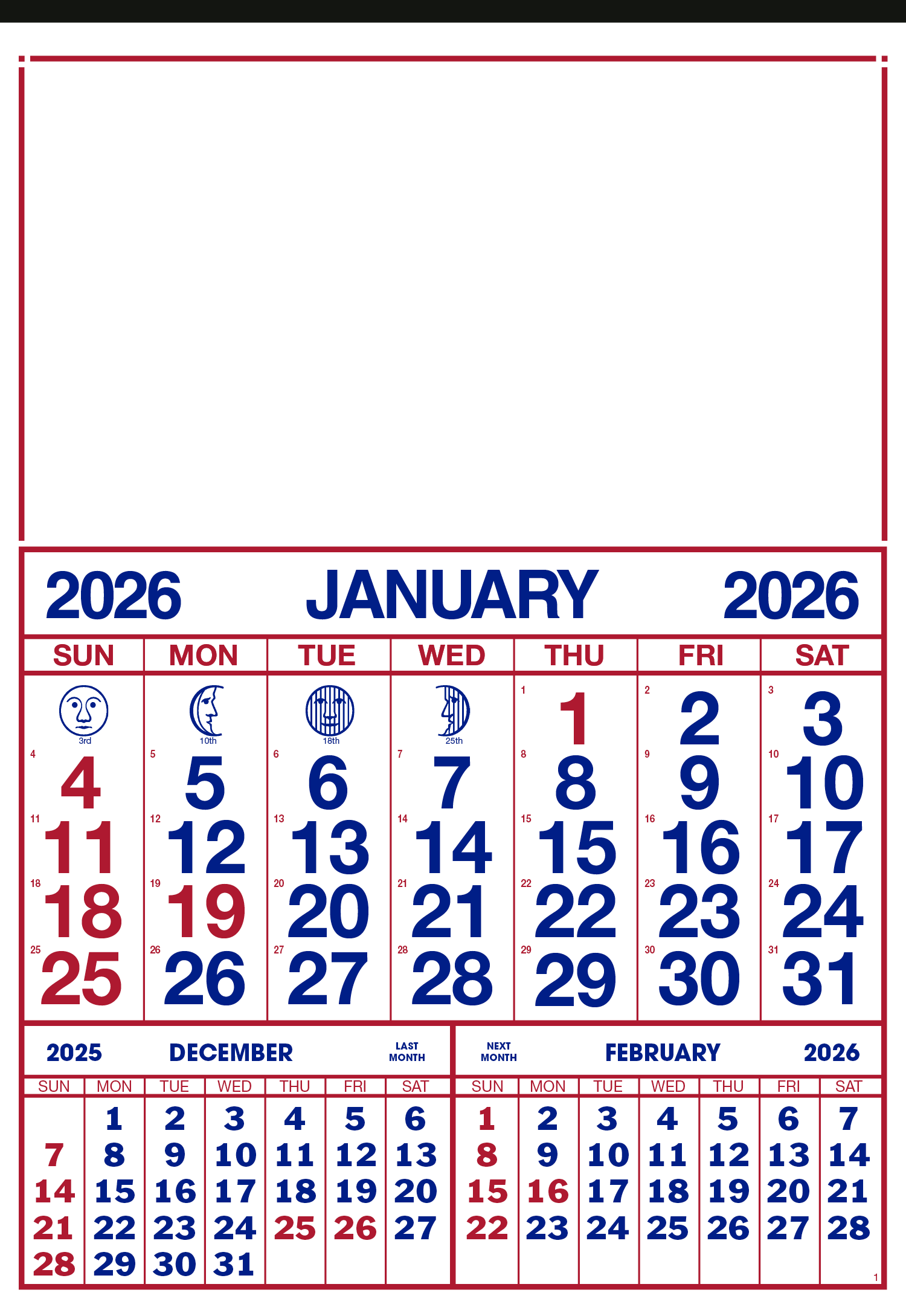 Skinner & Kennedy® Commercial 12-Sheet Calendar 27