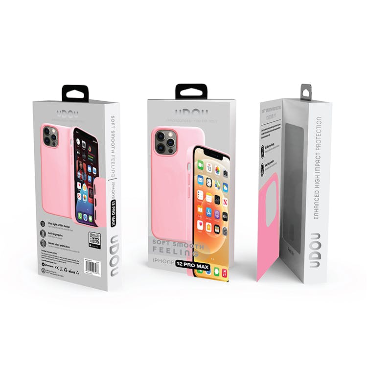 iPhone 12 Pro Max Case - Nano Silicone Pink 2
