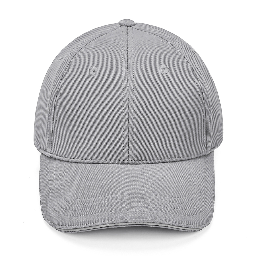 Stock Solid Color Polyester Ottoman 6 Panel Cap, Double 2