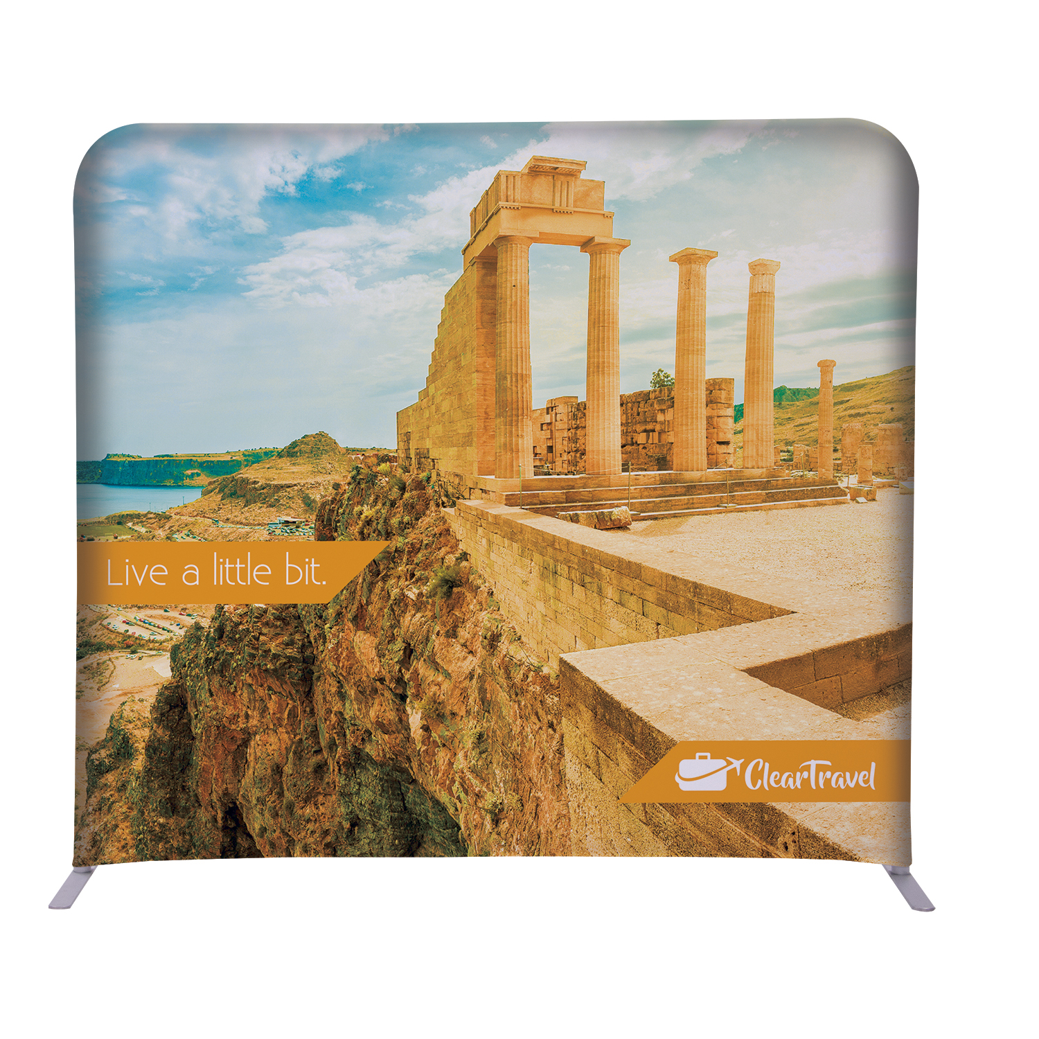 5'W x 54"H EuroFit™ Straight Wall Kit (Recycled Polyester Knit) 5
