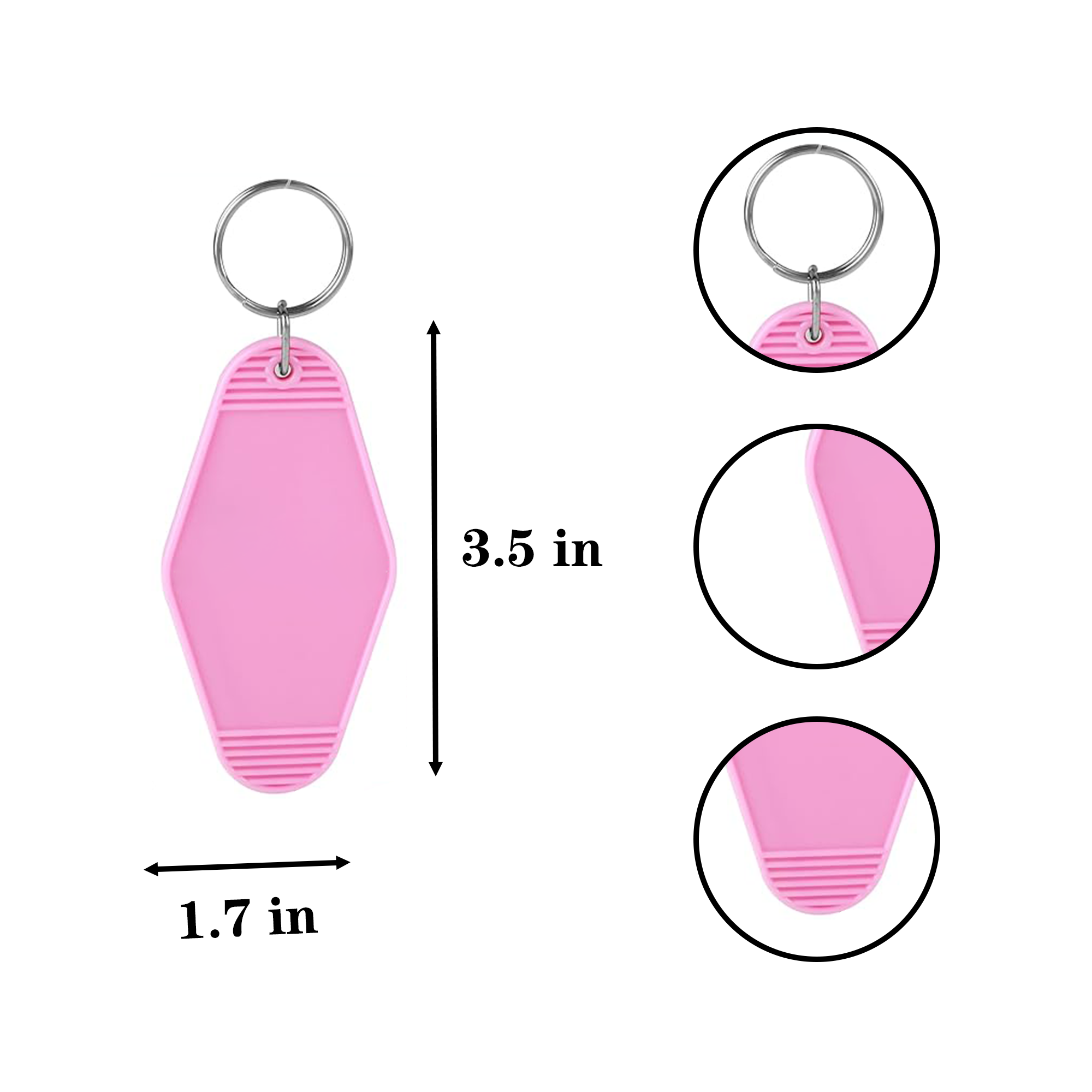 Colorful Plastic Hotel Home Keychain 2