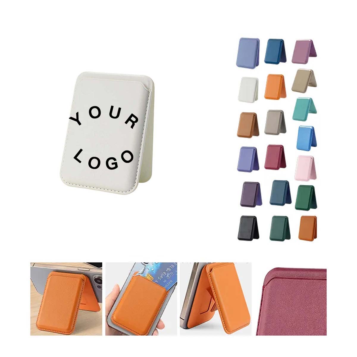 PU Phone Wallet with Kickstand for Hands Free Use 7