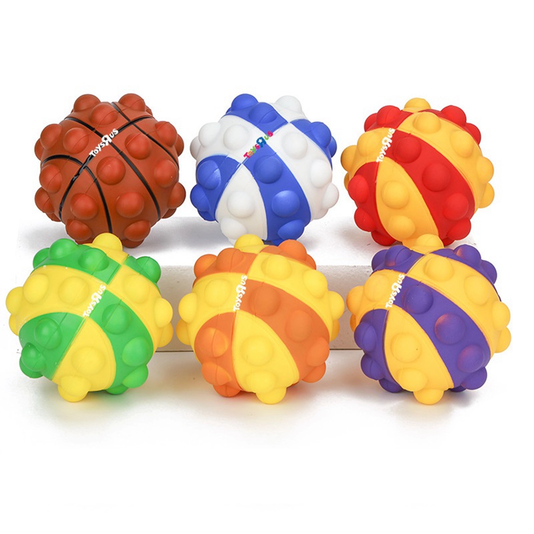 Basketball Shaped Push Pop Bubble Anti Stress Ball 11