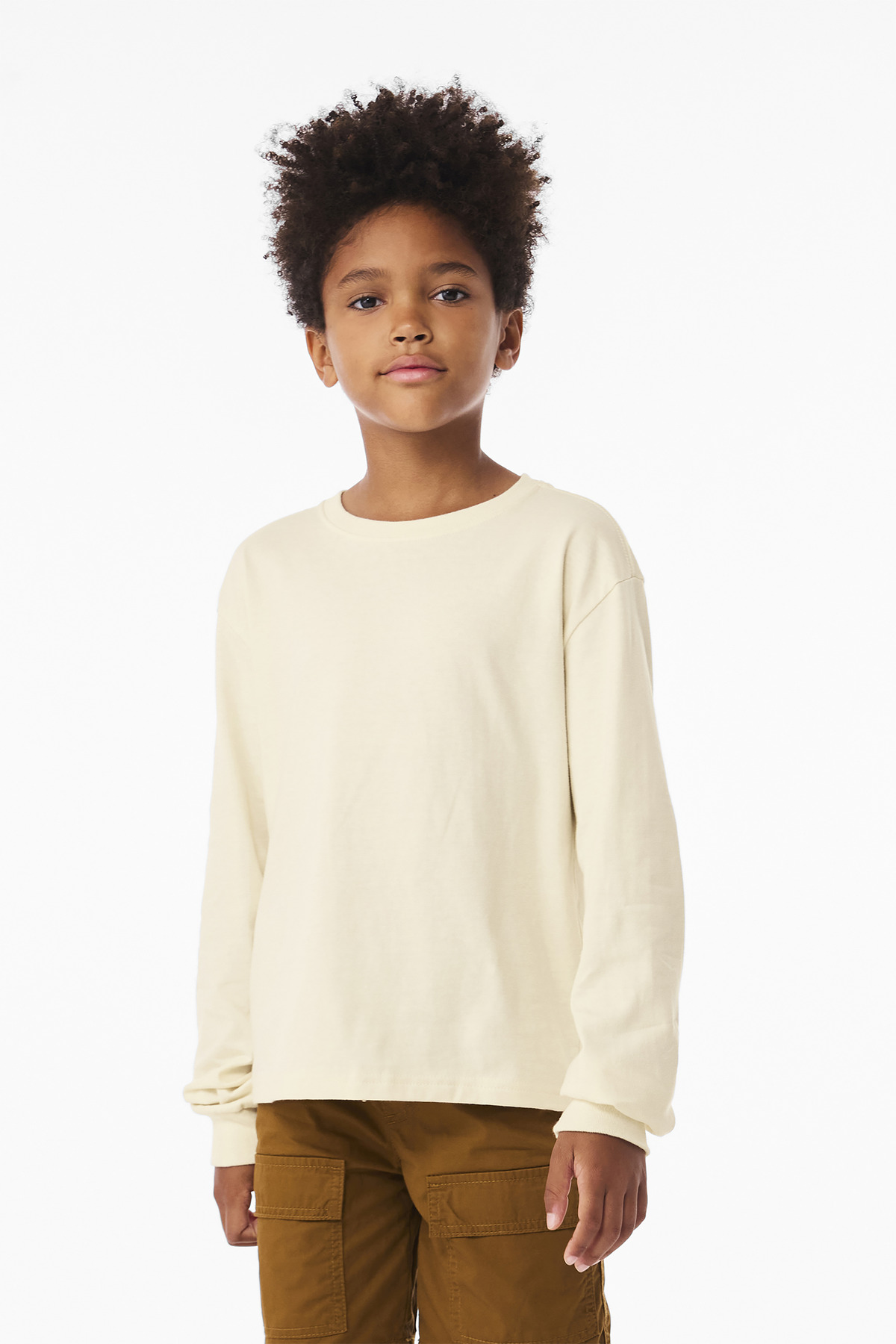 BELLA+CANVAS Youth 6-Ounce Heavyweight Long Sleeve Tee BC3511Y 64