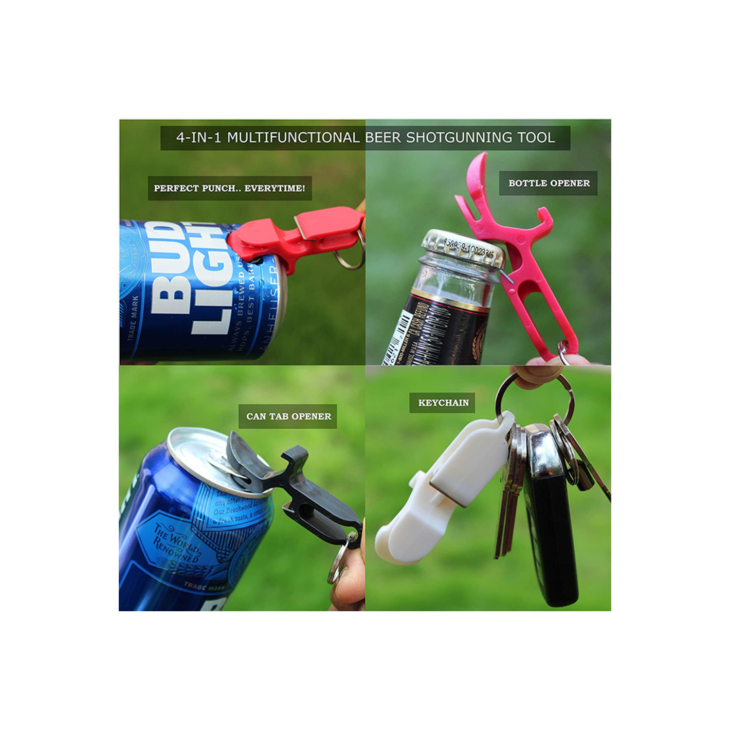 Beer Bong Funnel Bottle Opener Set w/ Valve 2