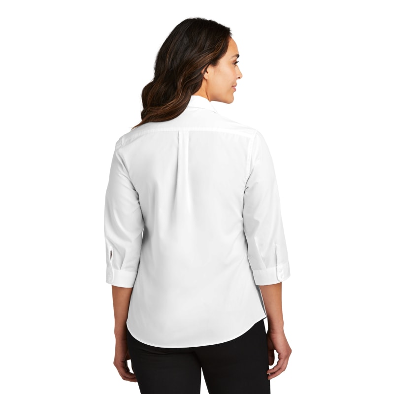 Port Authority Ladies 3/4-Sleeve Carefree Poplin Shirt. 7