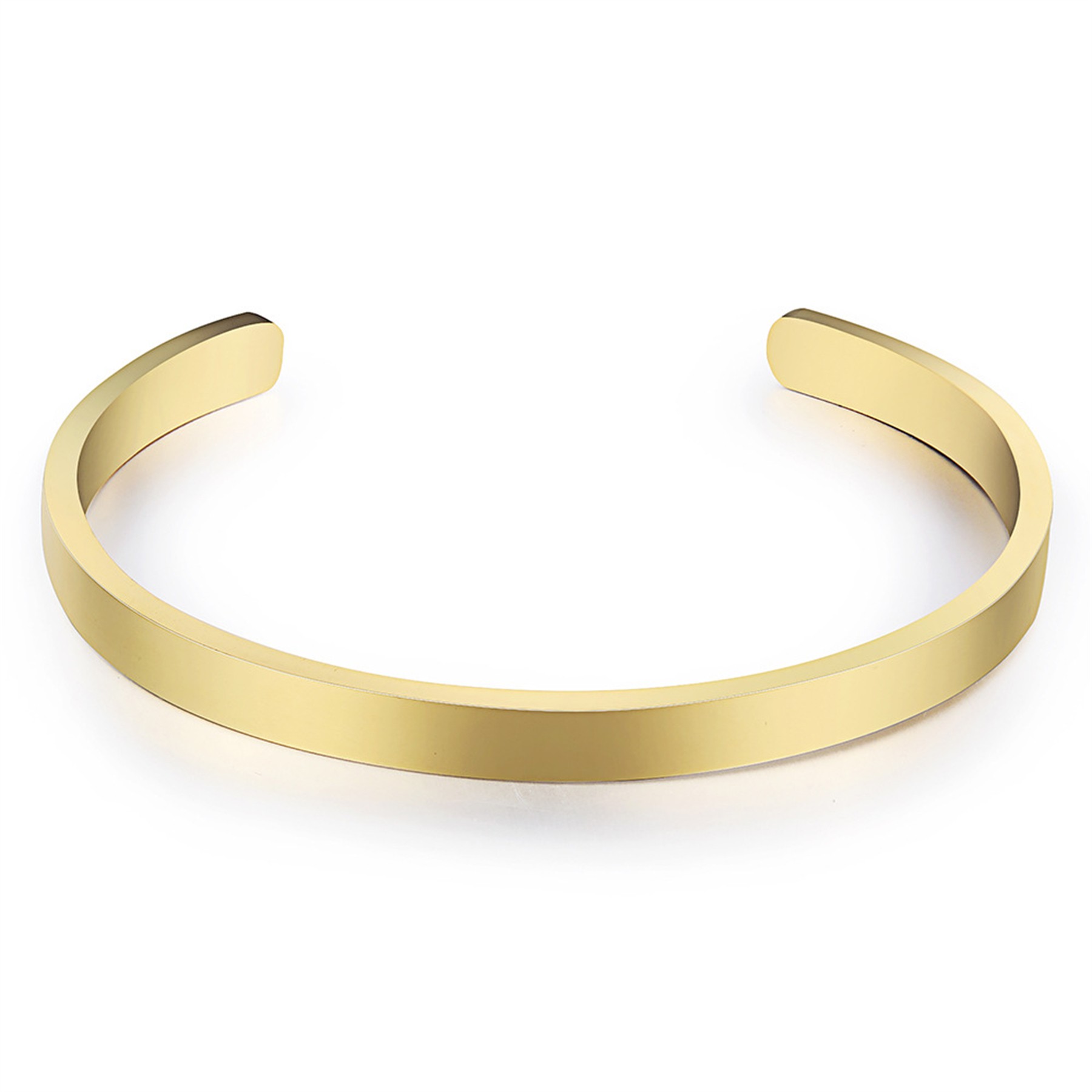 Stainless Steel Adjustable Thin Open Cuff Bangle Bracelet 3