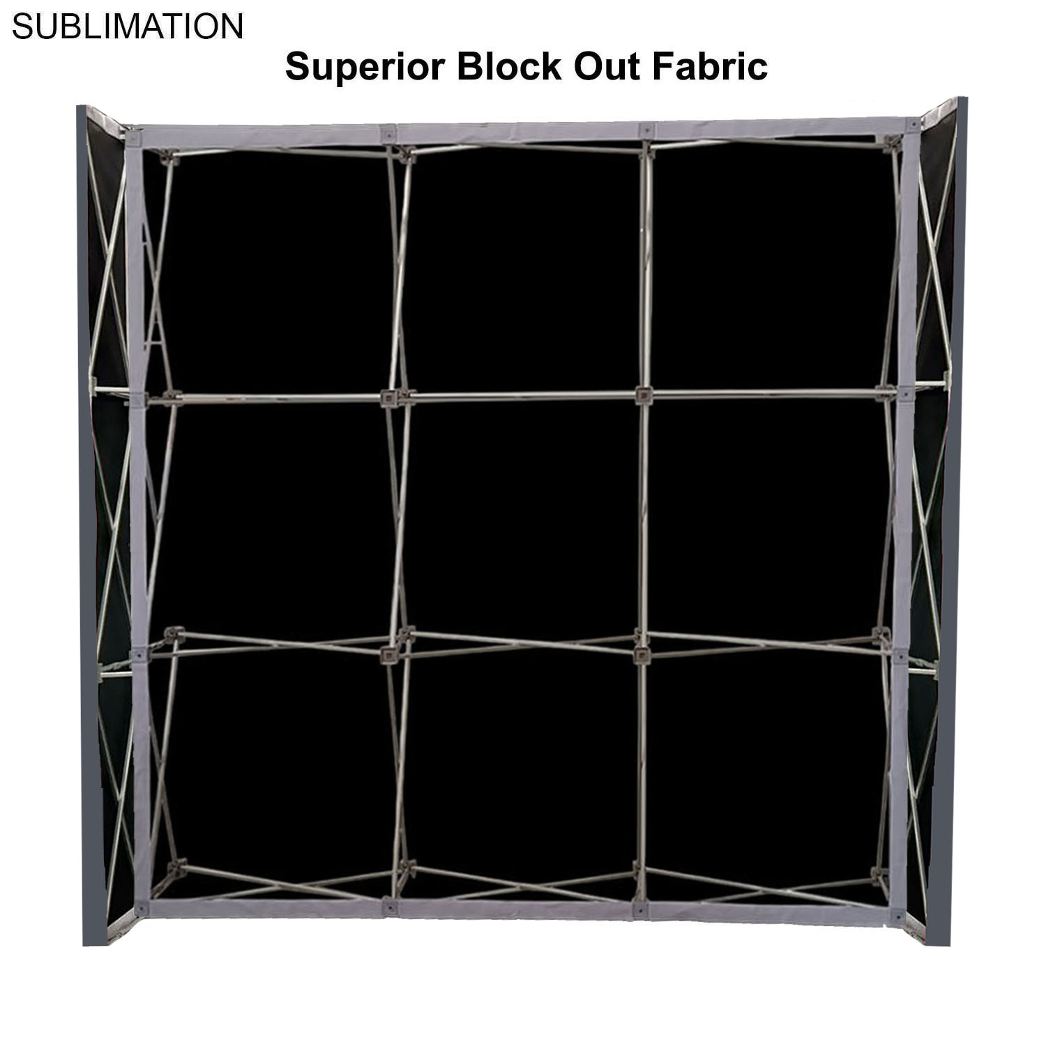48 Hr Quick Ship - 7.5' Straight Wall Tension Fabric Pop-up Display, Superior Block Out fabric 5