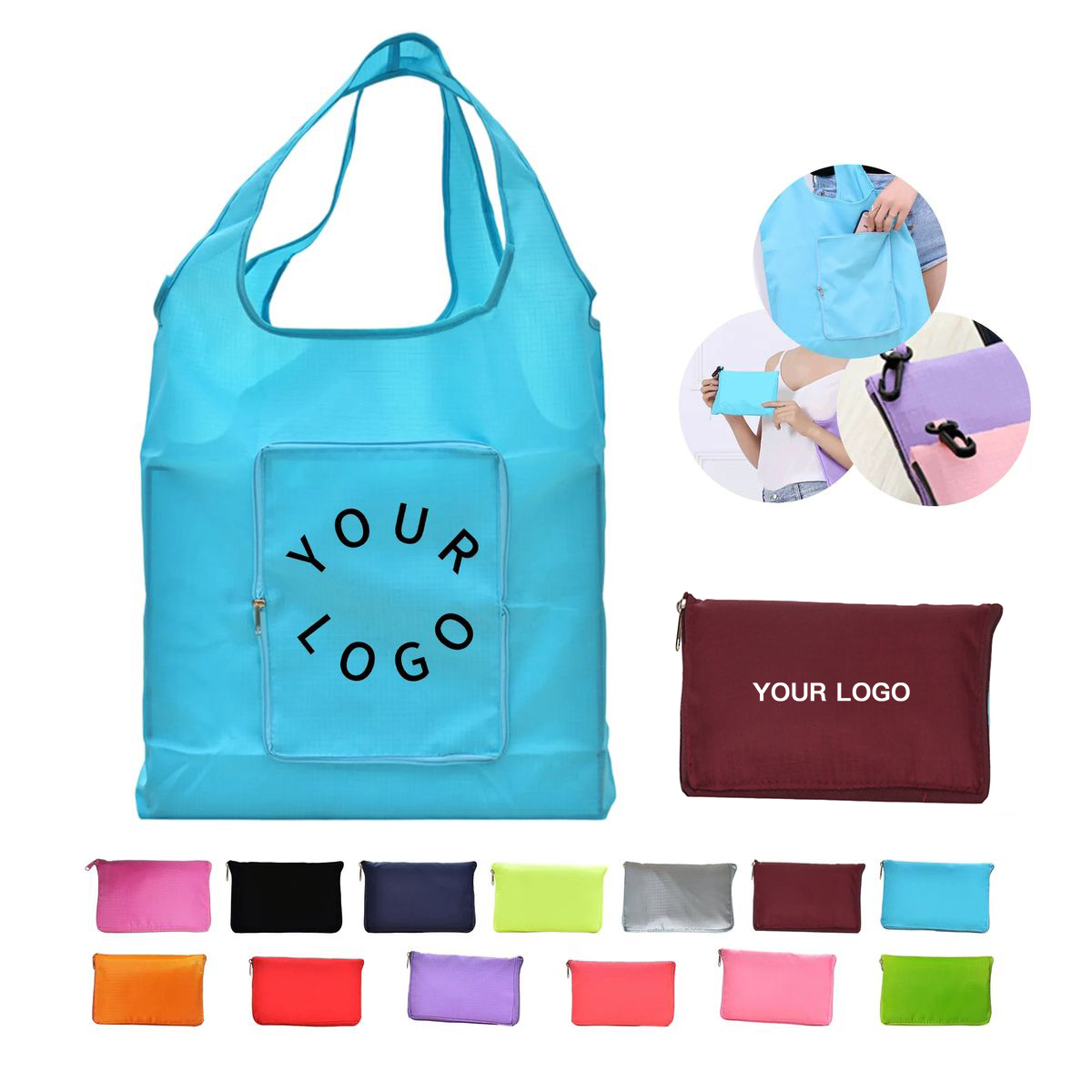 Reusable Foldable Tote Bag with Lightweight Construction 14