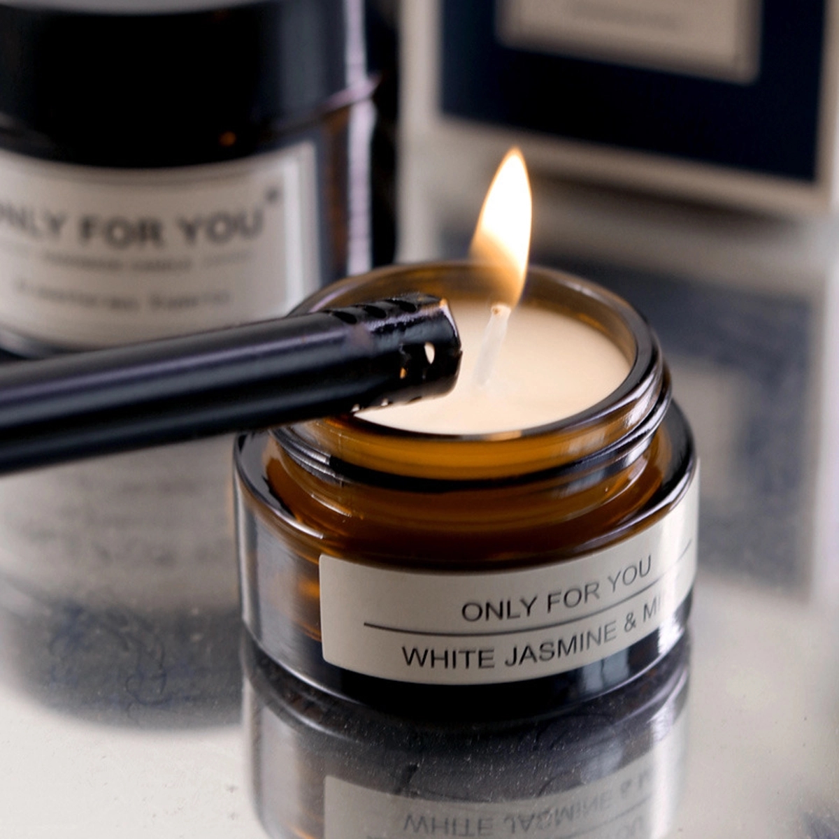 Small Scented Candle With Bottle 2