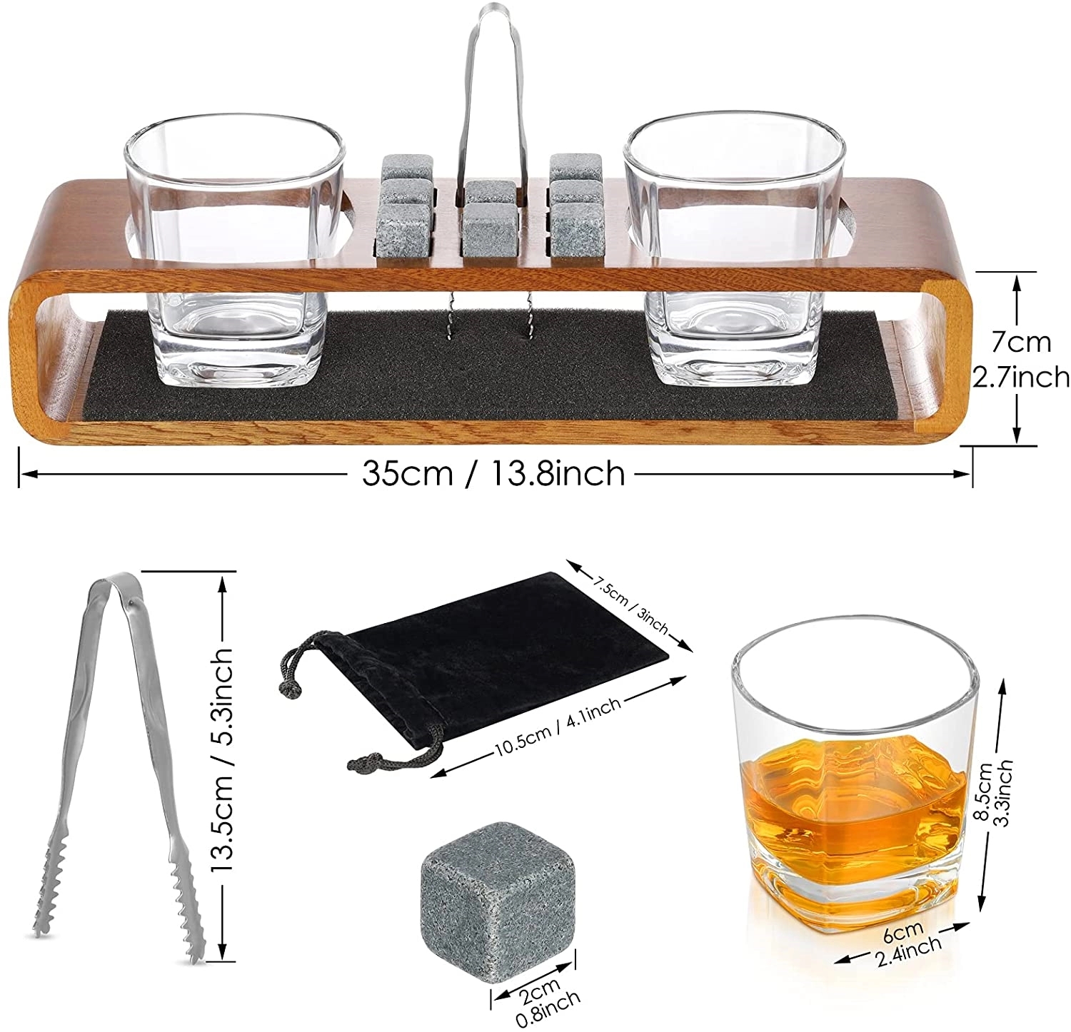 Whiskey Rocks Gift Set 2