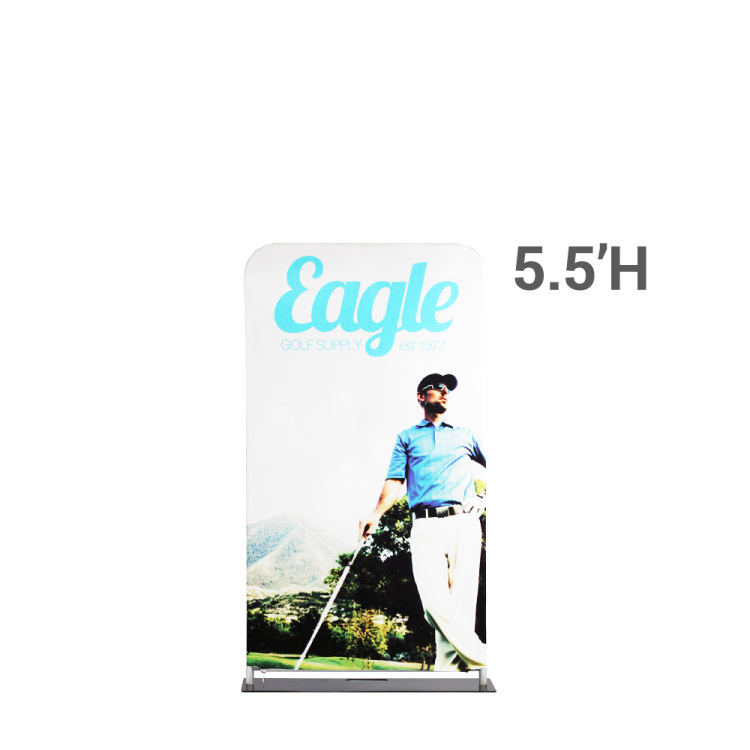 Tube-style Banner 3ft. Base x 5.5ft. Double Sided