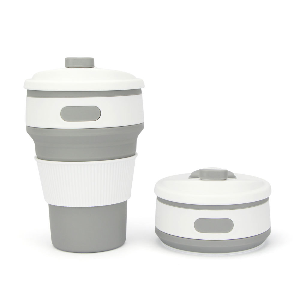 12 OZ Portable Foldable Silicone Coffee Cup 7