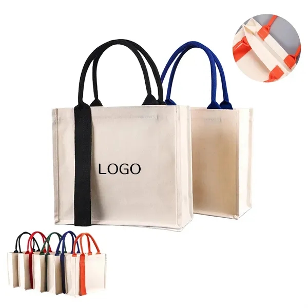 Canvas Tote Bag with Custom Print, custom tote bag with logo imprint 3