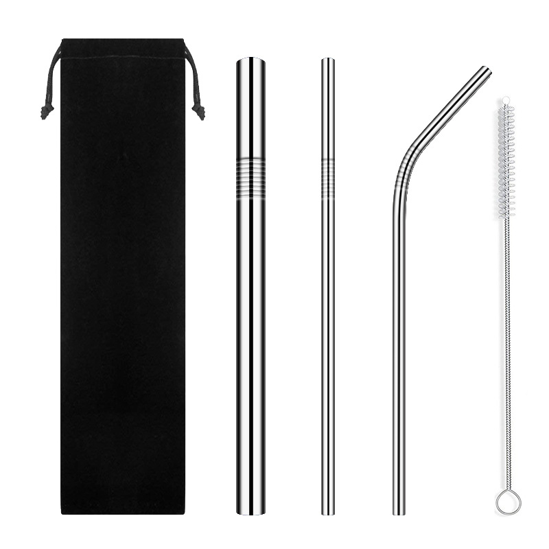 Embrace an environmentally conscious lifestyle with these reusable stainless steel straws. 1