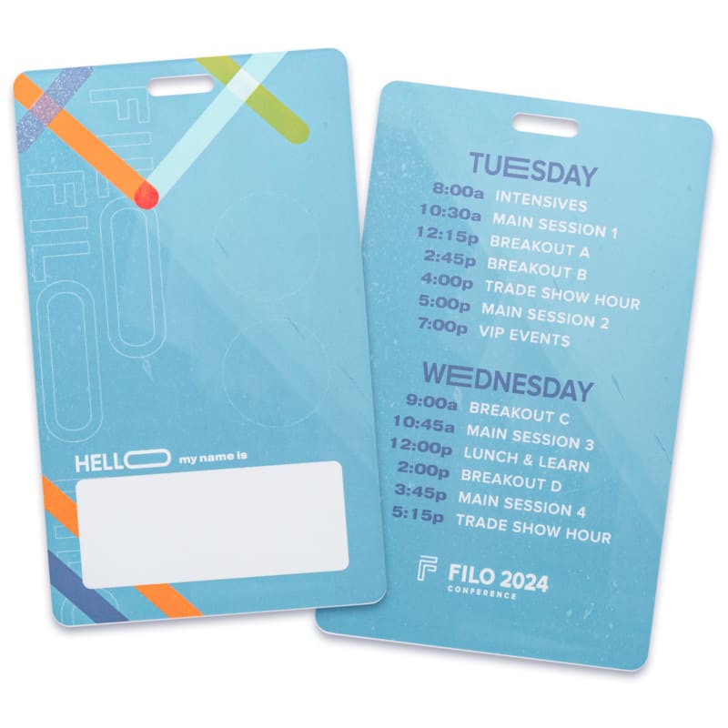Full Color Printed PVC Cards - 5 X 3 Inch 12