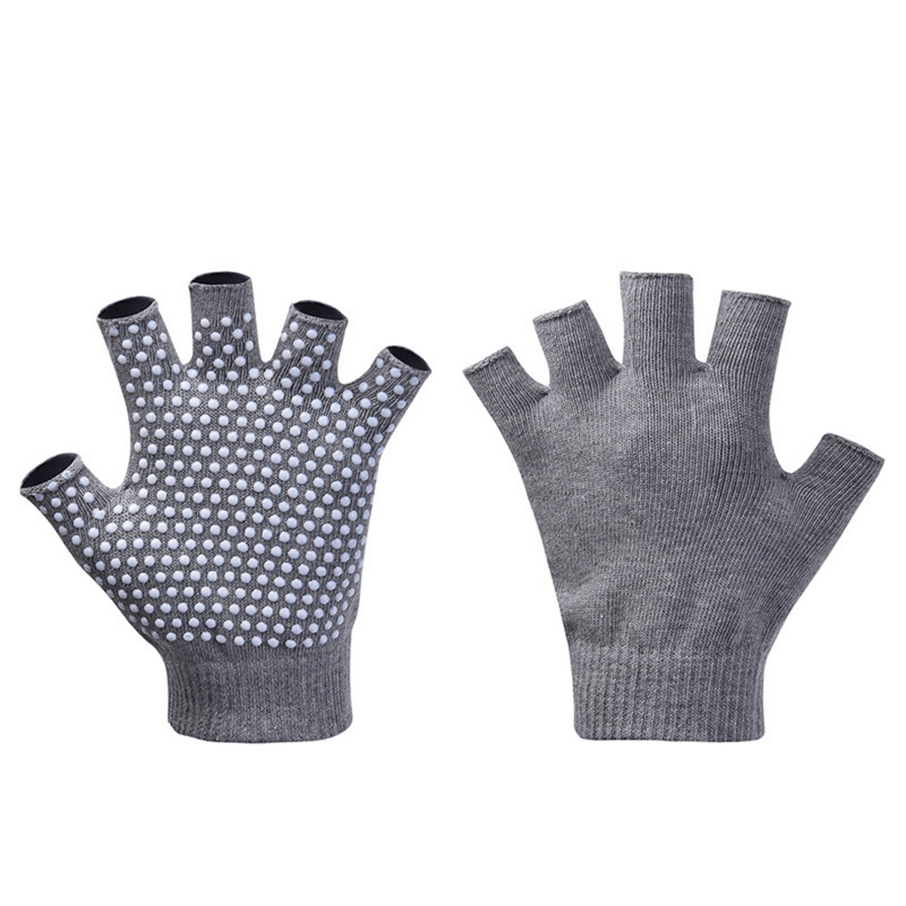 Winter Half Finger Gloves Knitted Fingerless 11