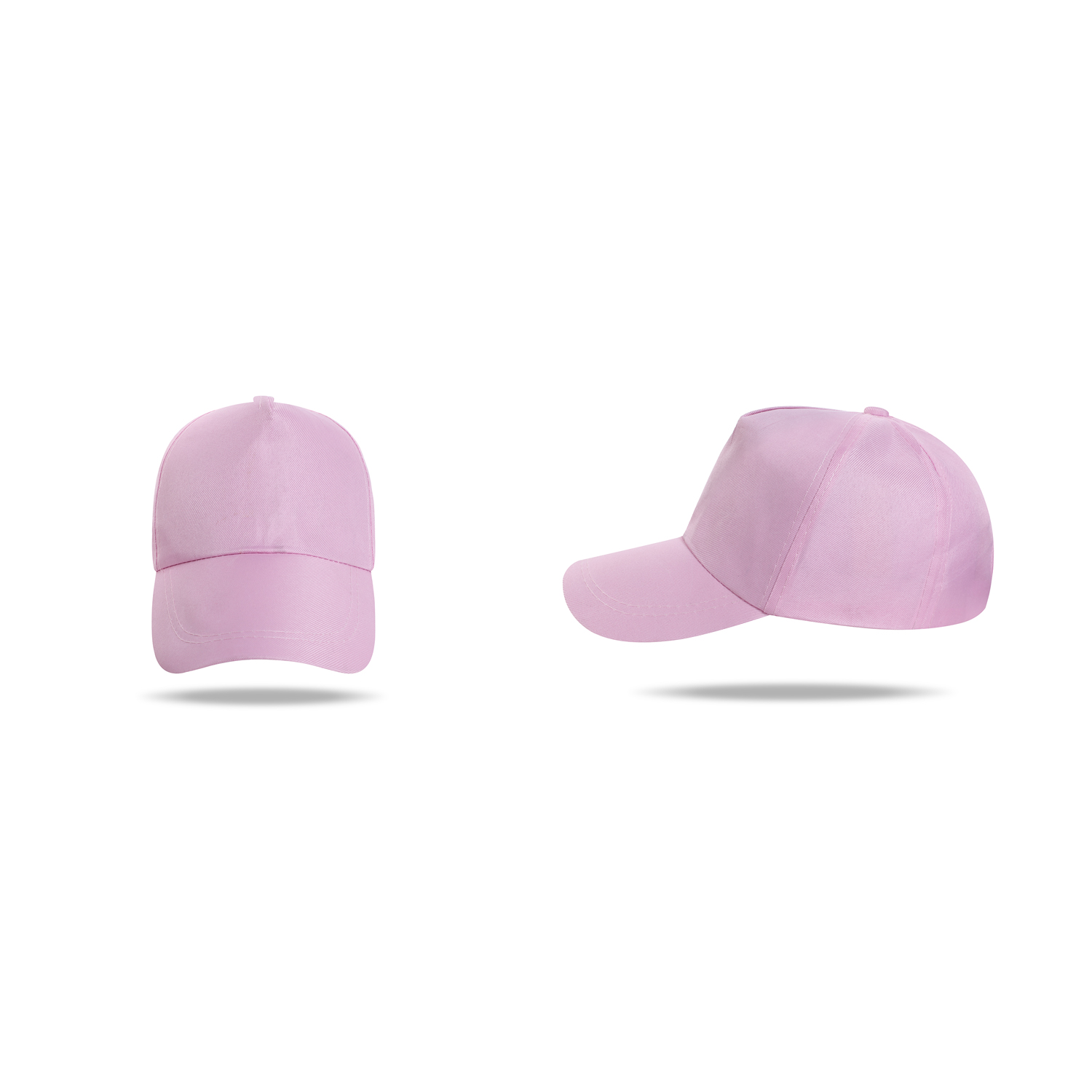 Stock Solid Color Tooling Polyester 5 Panel Cap w/Snapback Fastener 12
