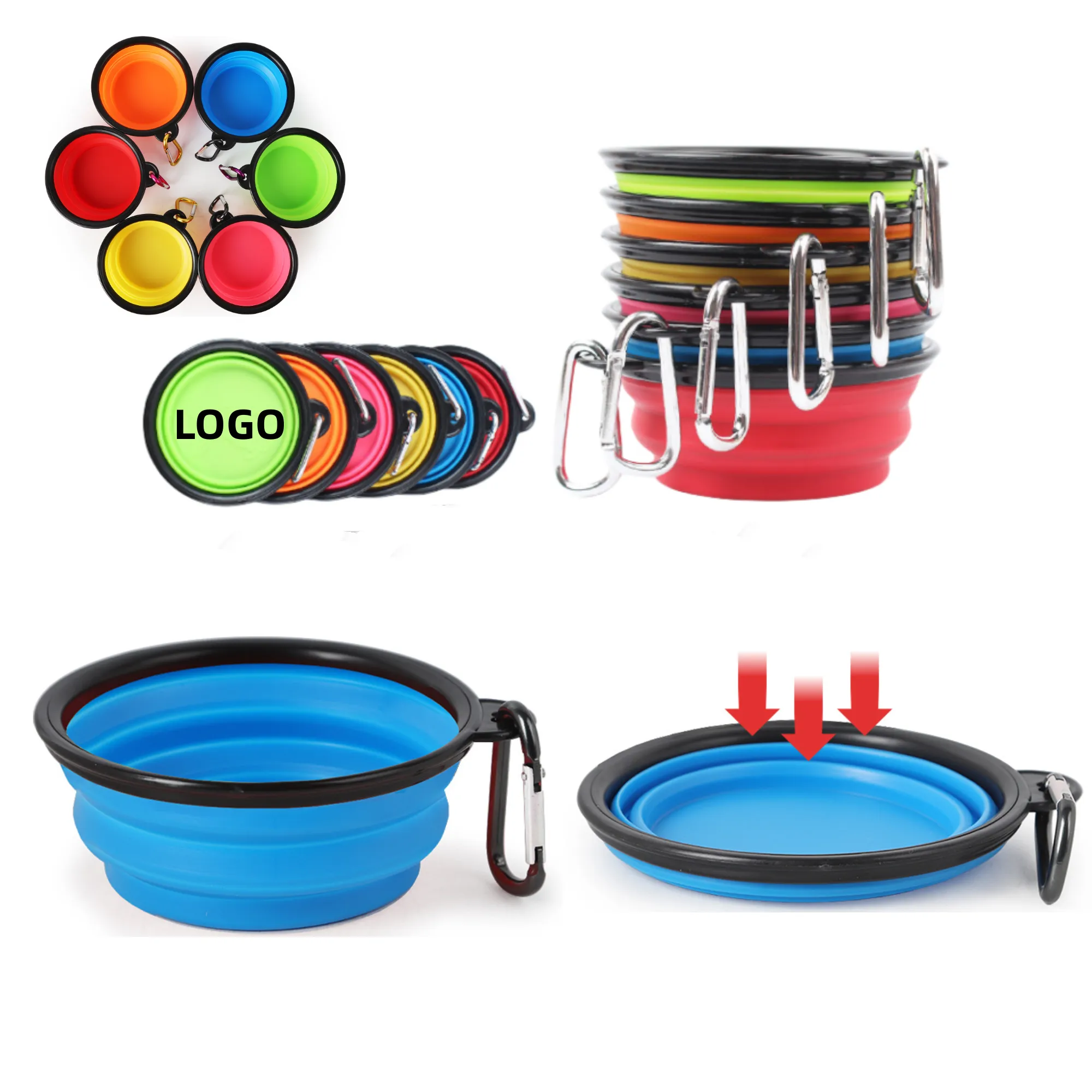Collapsible Pet Bowl With Hook 2