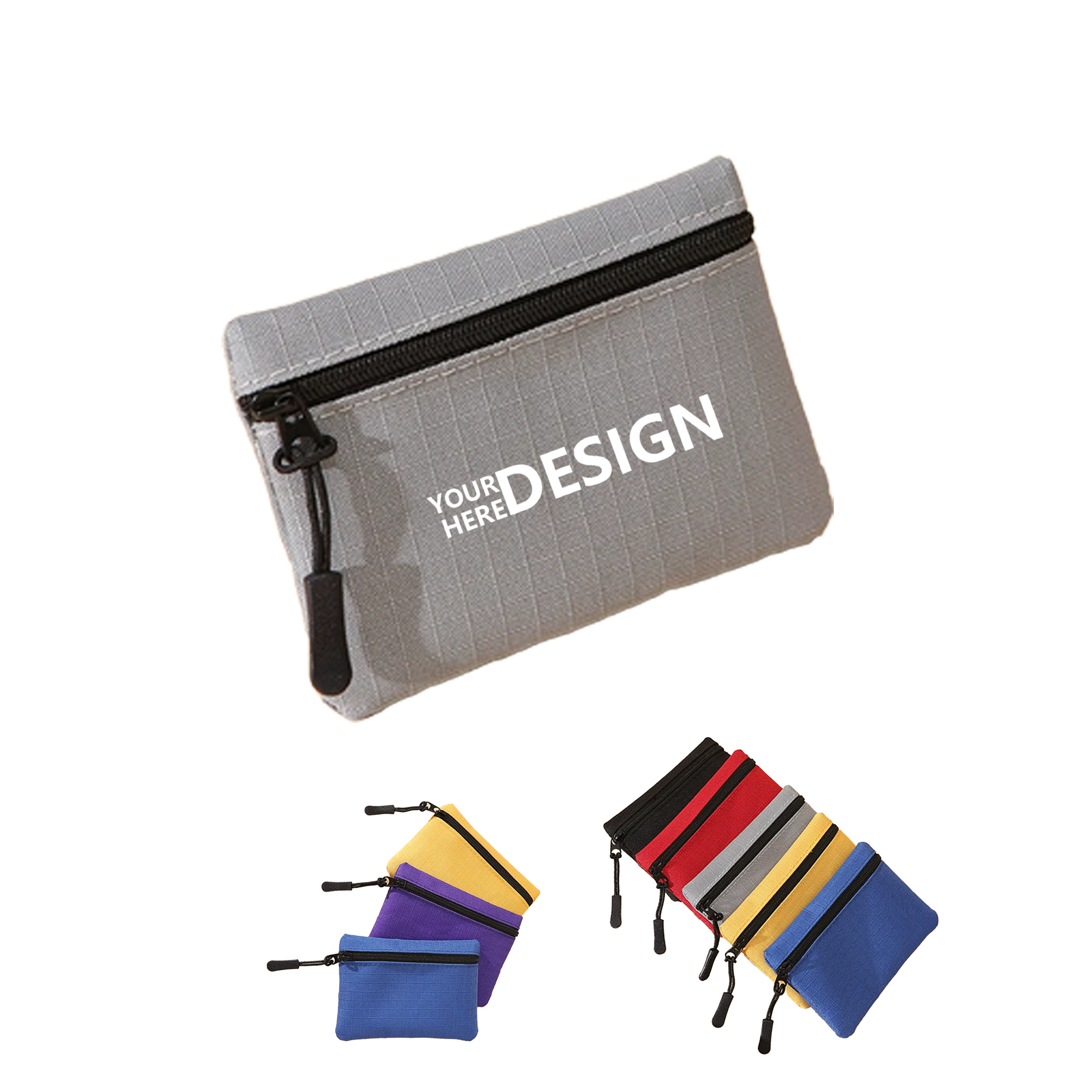 Small Oxford Cloth Zippered Wallet for Women 2