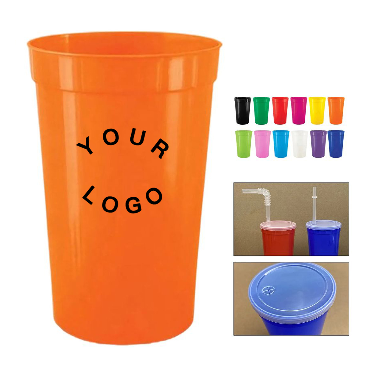 16oz Recyclable Stadium Cup Plastic for Events 7