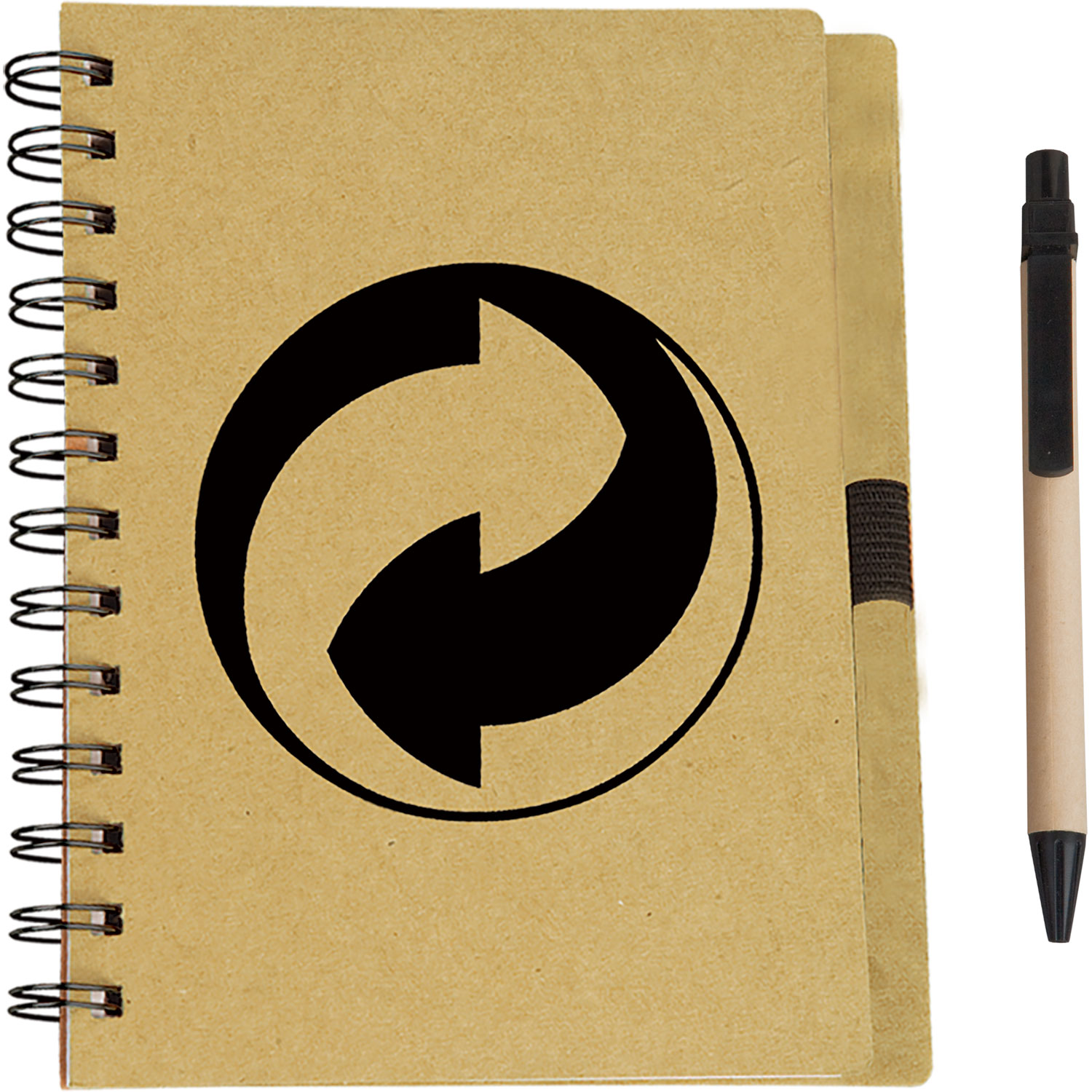 Eco Spiral Notebook with Eco Paper Barrel Pen 4