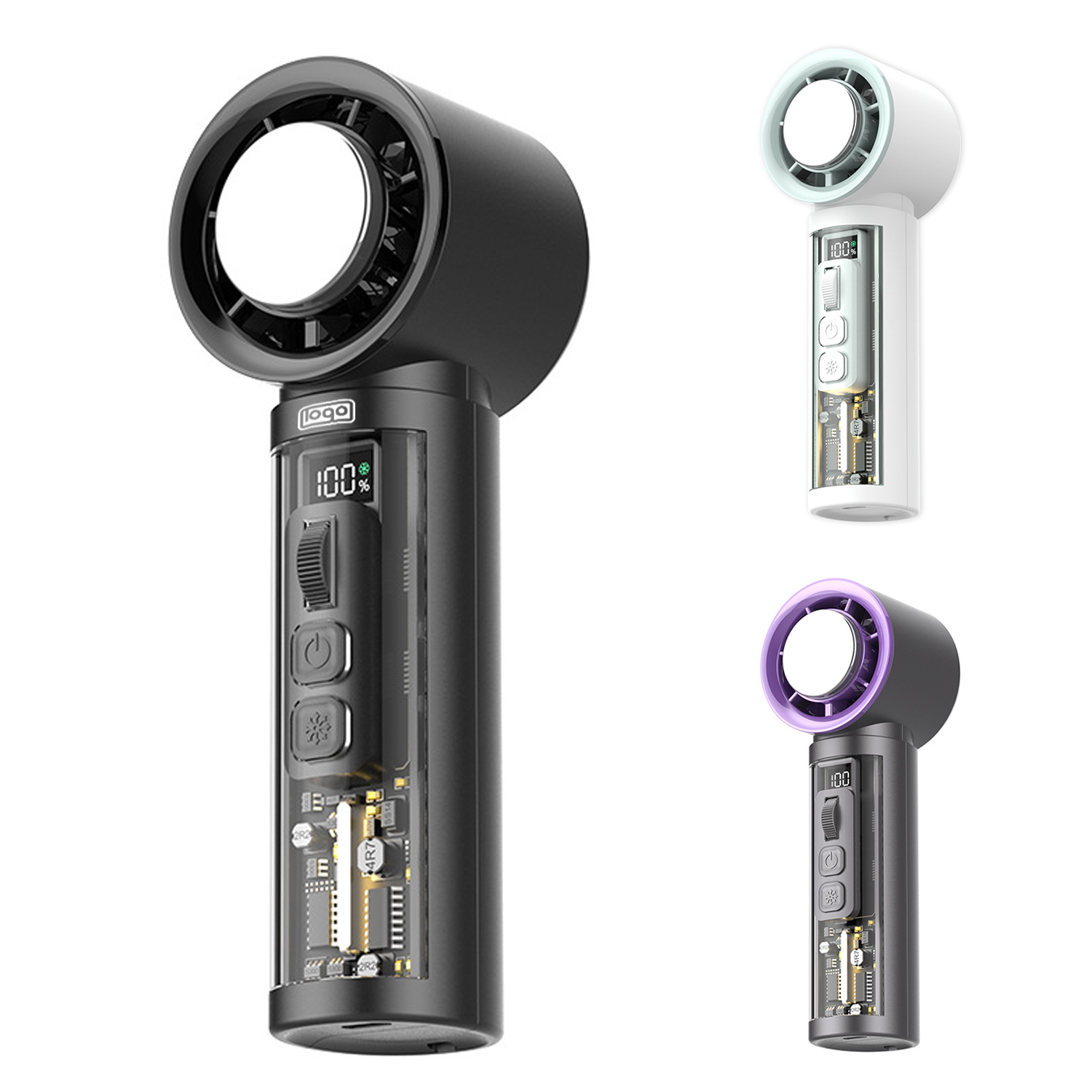 Mini Rechargeable Handheld High Speed Cooling Fan 1