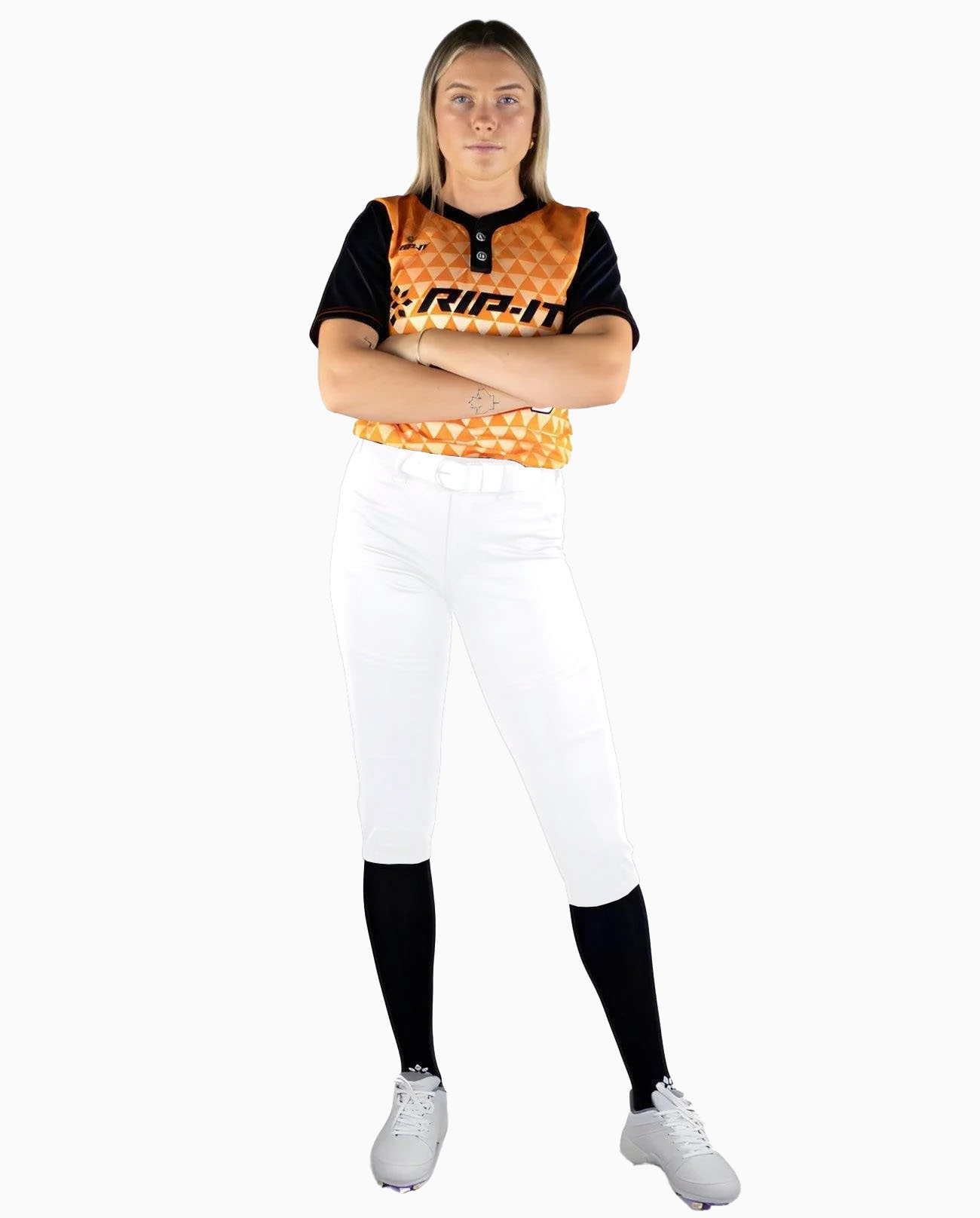 RIP-IT Women's Revolution Softball Pants - Straight Cut, custom shorts with logo imprint 3