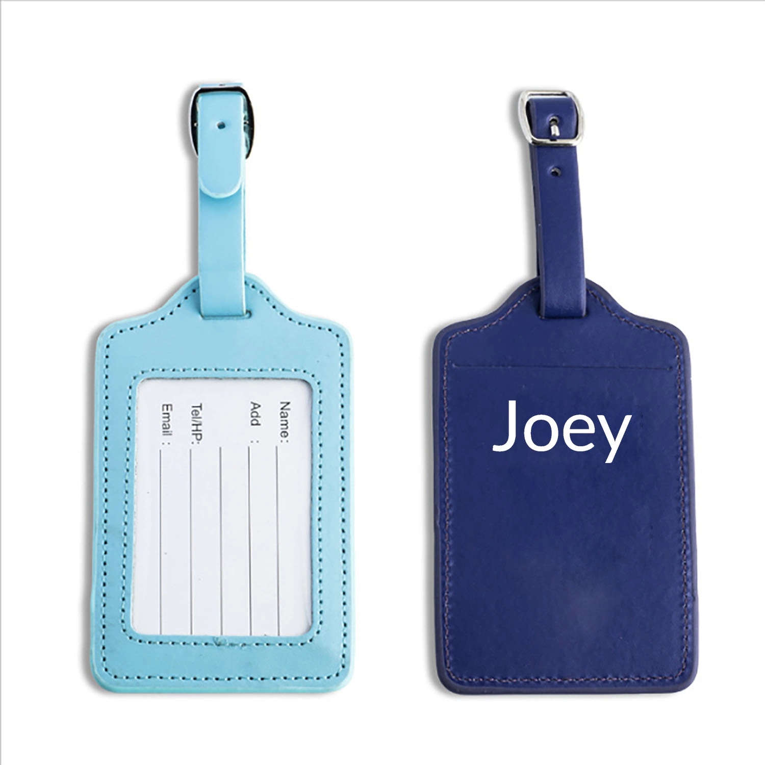 Leather Boarding Luggage Tag 3