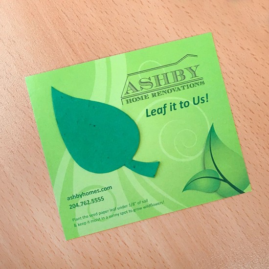 Plantable Eco Leaf Flat Card 6