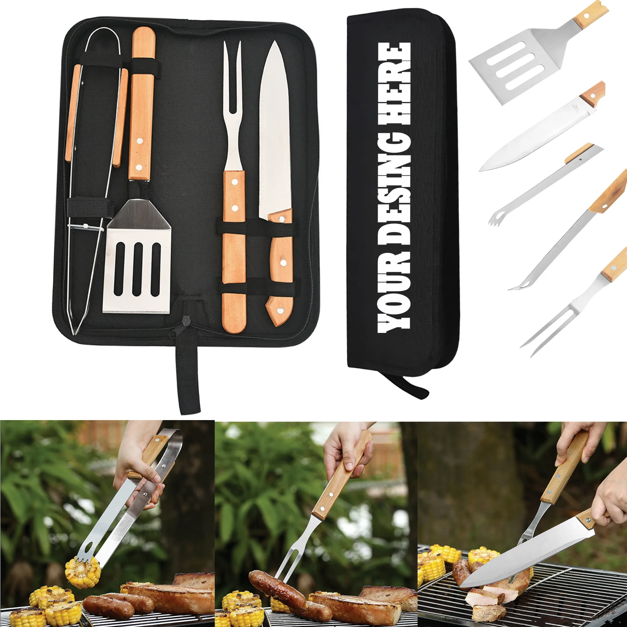 BBQ Tools 4 Pcs Set 2