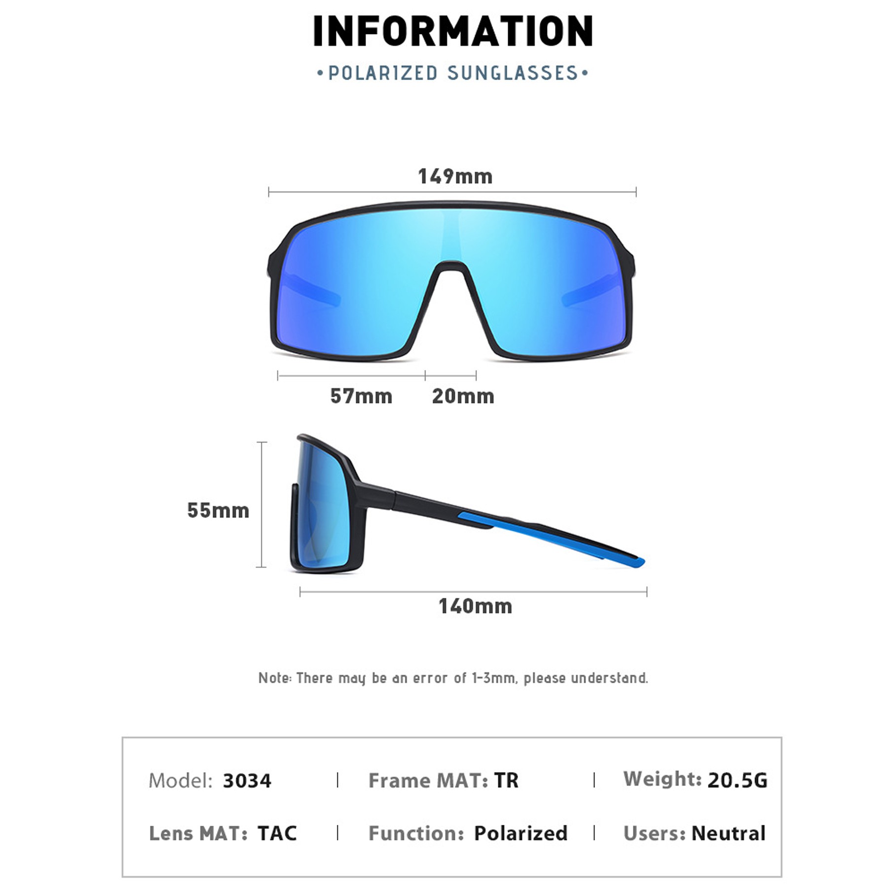 Unisex Polarized Cycling Uv400 Protection Sunglasses 5