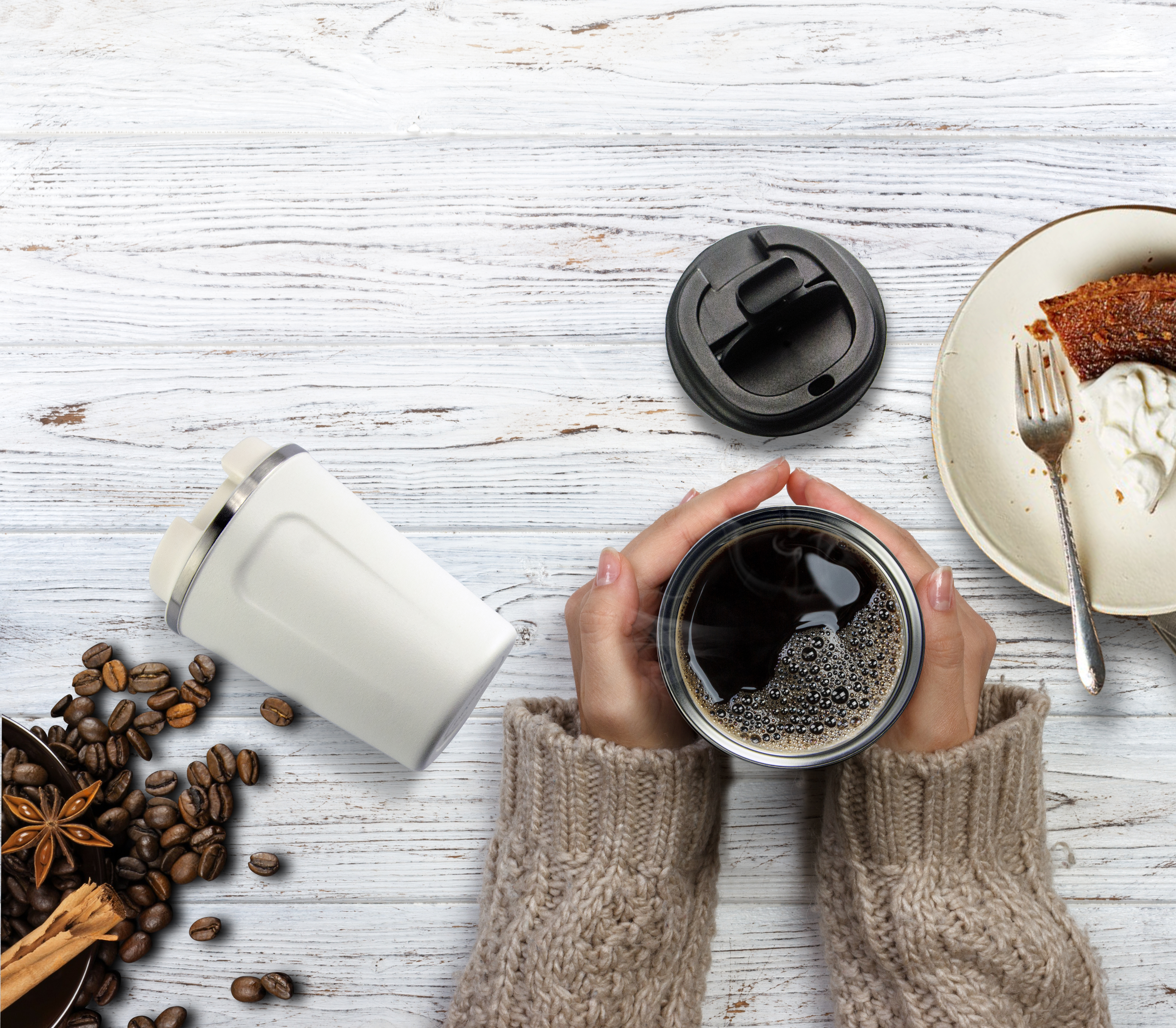 13 Oz. Cafe Compact Coffee Cup 9