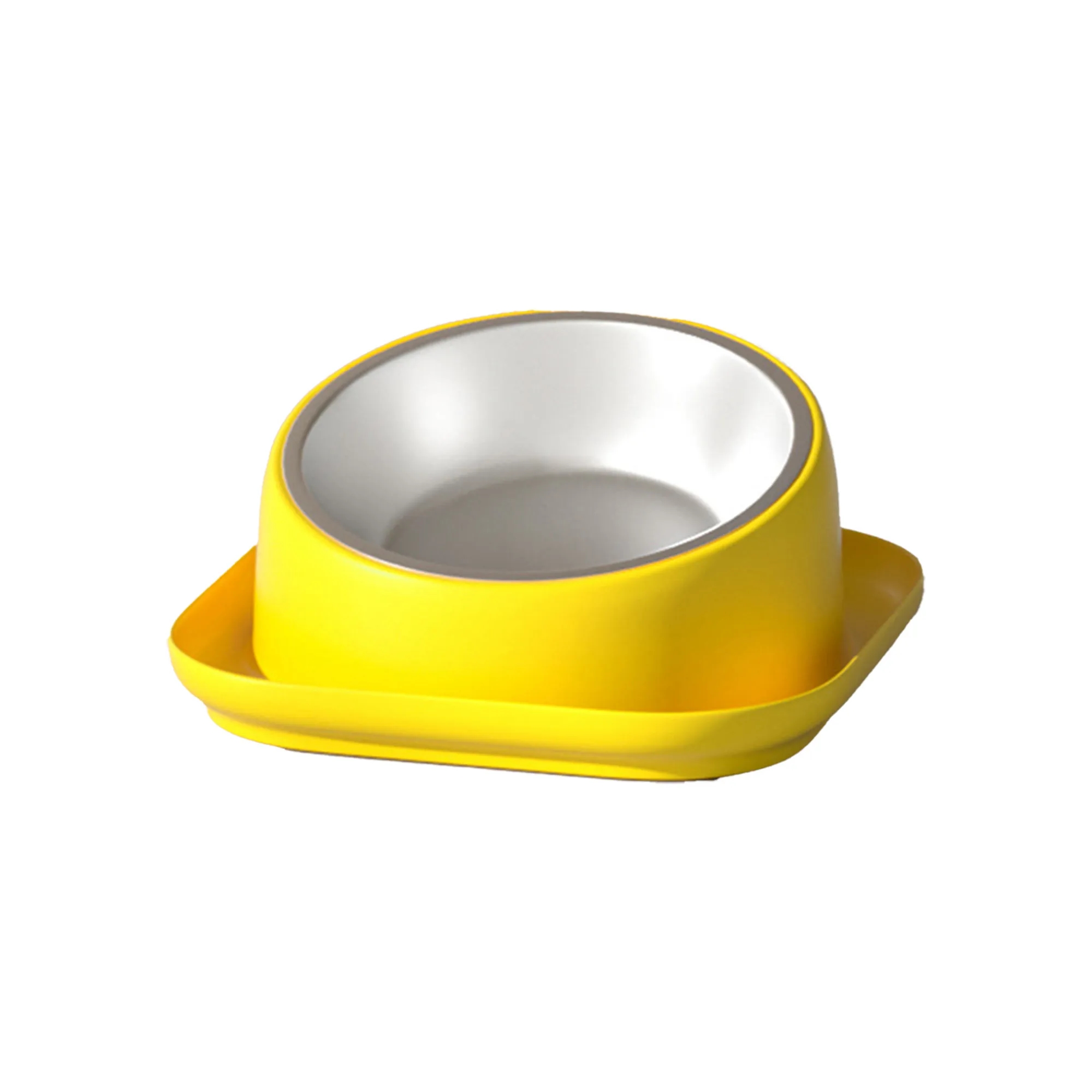 Tilted Anti-Spill Stainless Steel Pet Bowl 4