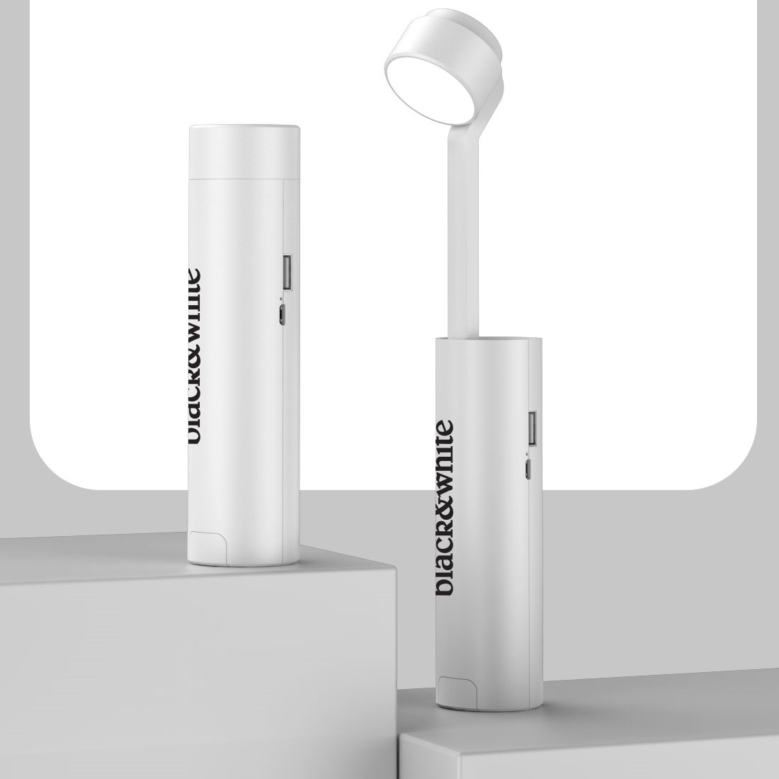 Mini LED Desk Lamp with Dimming, Phone Holder & Flashlight 5