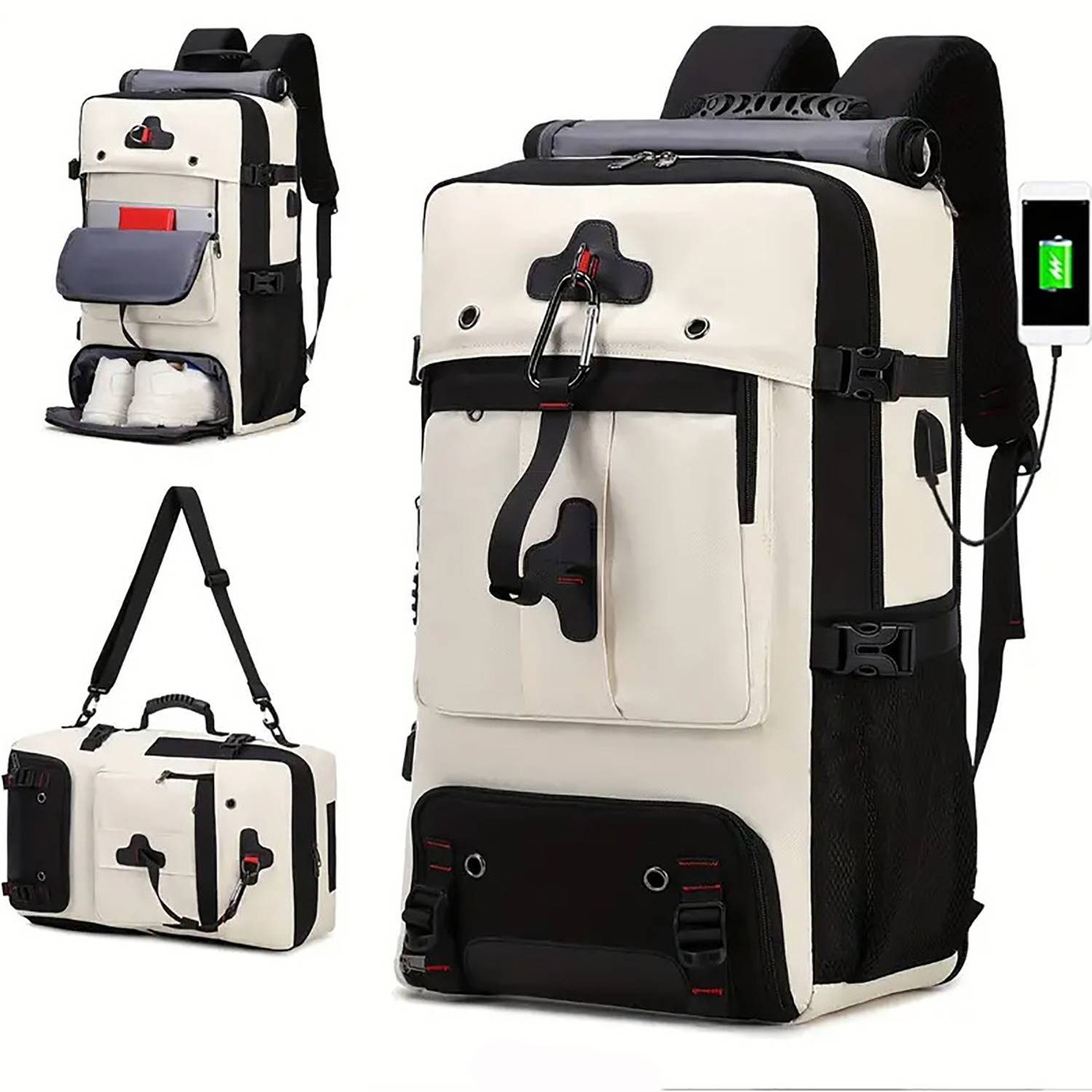 Large Capacity Men's Outdoor Carry-on Backpack 7