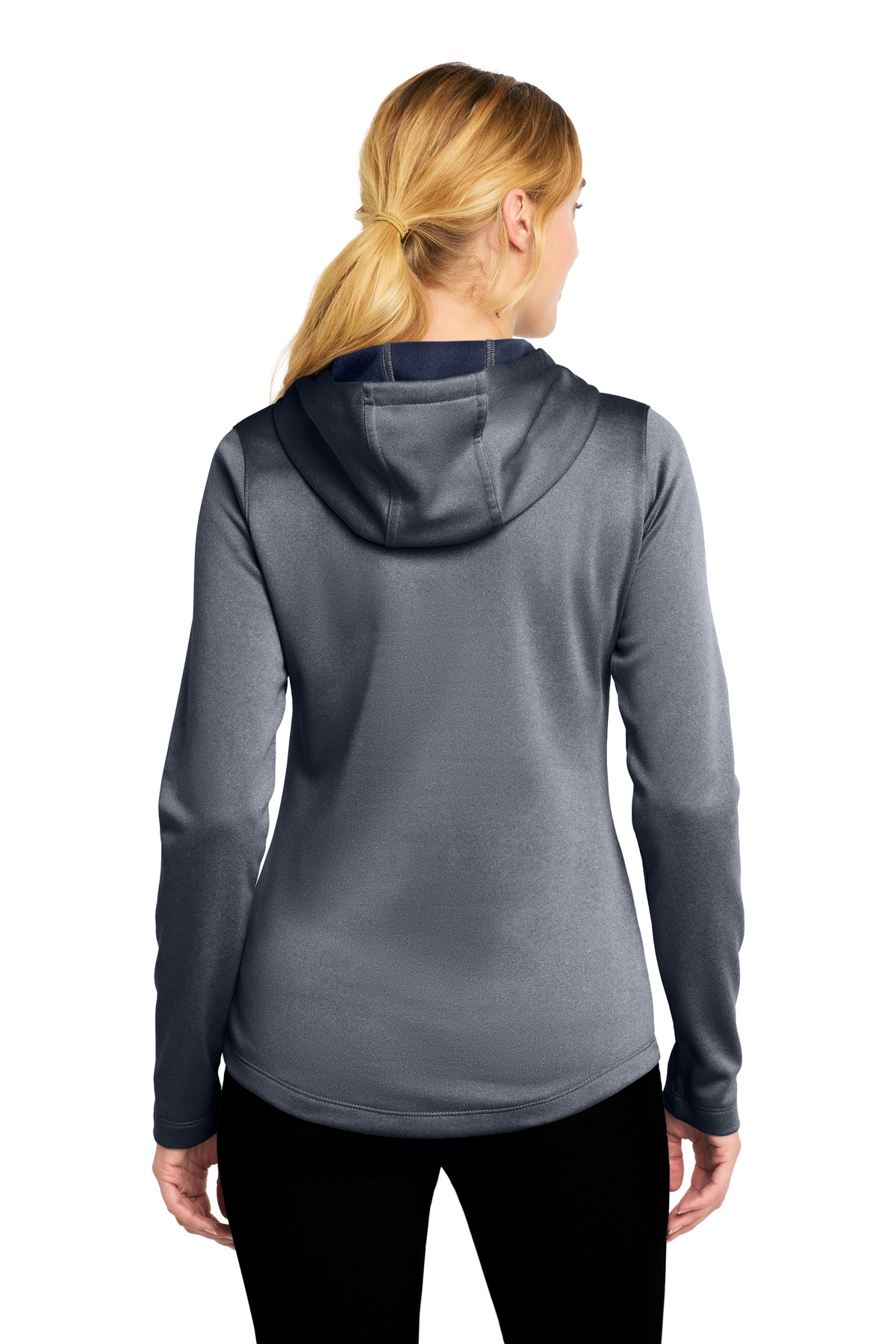Sport-Tek Women's PosiCharge Sport-Wick Heather Fleece Hooded Pullover. LST264 32