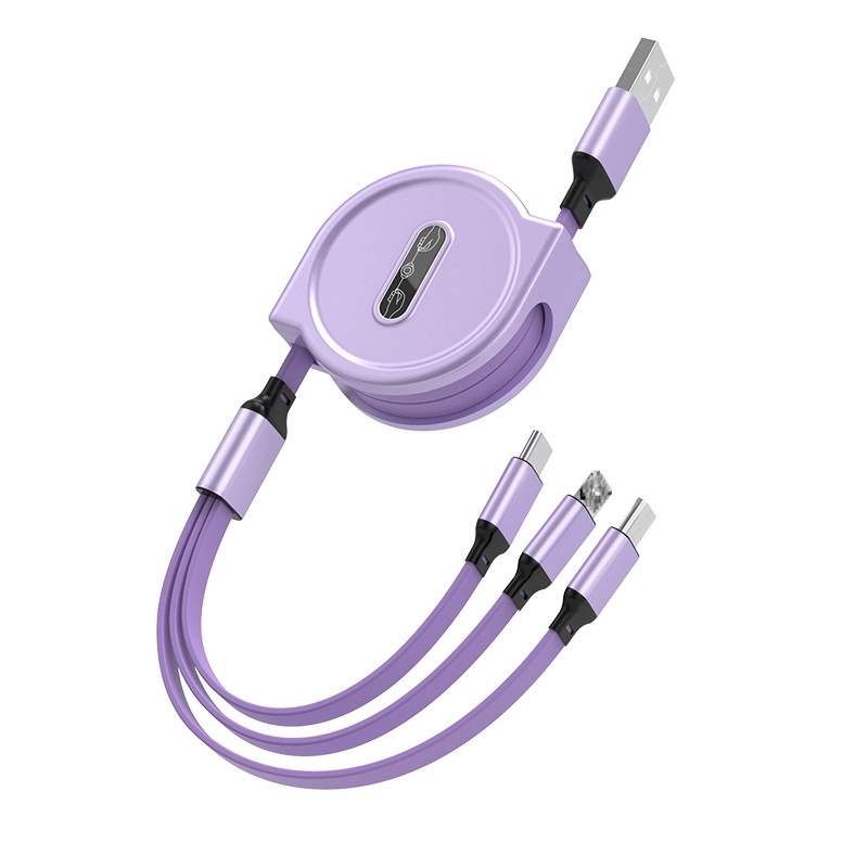 3-In-1 Retractable Multi-Head Charging Cable 6