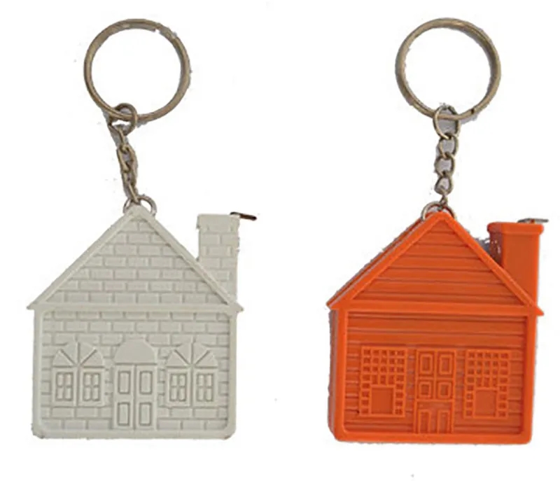 House-Shaped Tape Measure With Keychain 3
