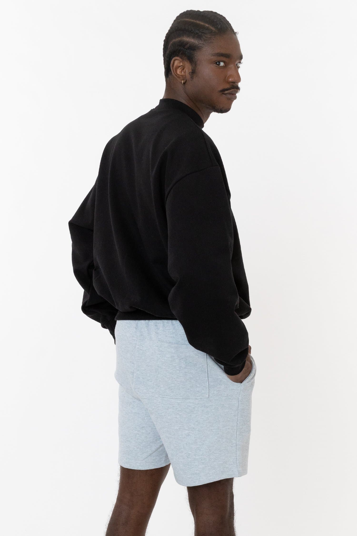 10 OZ MID-WEIGHT POLY COTTON FLEECE WIDE CREW 9