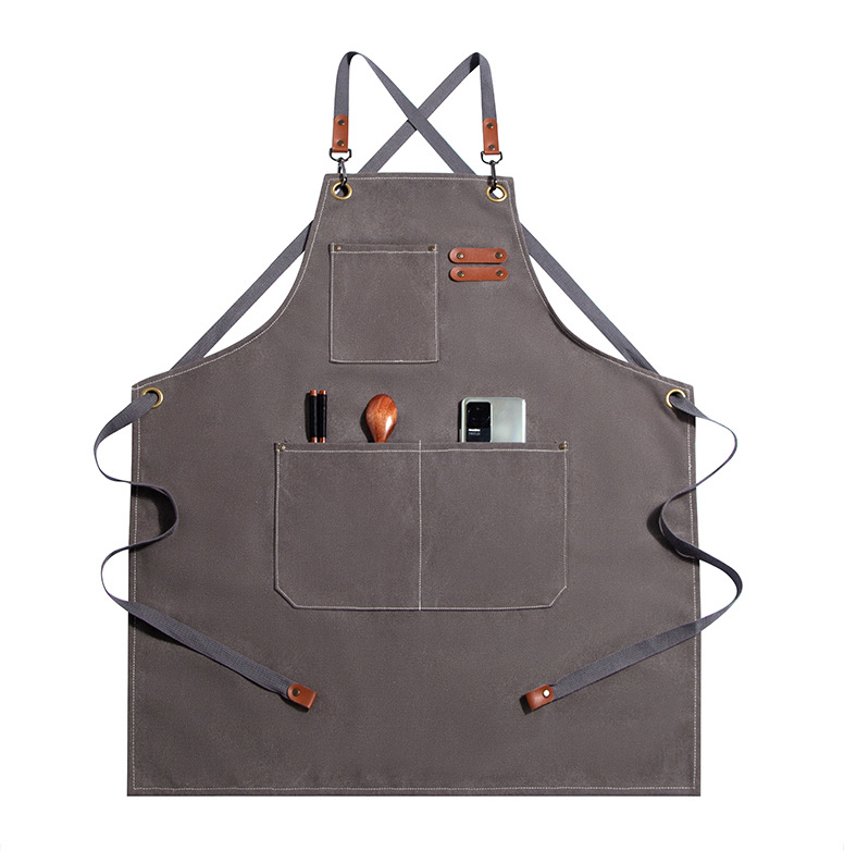 Canvas Aprons with 3 Pockets 11