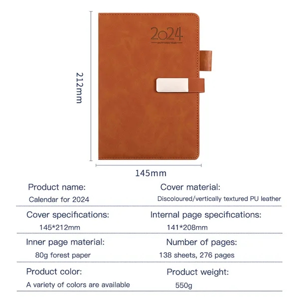 2025 A5 Planner Notebook with Metal Buckle 365 Schedule 6
