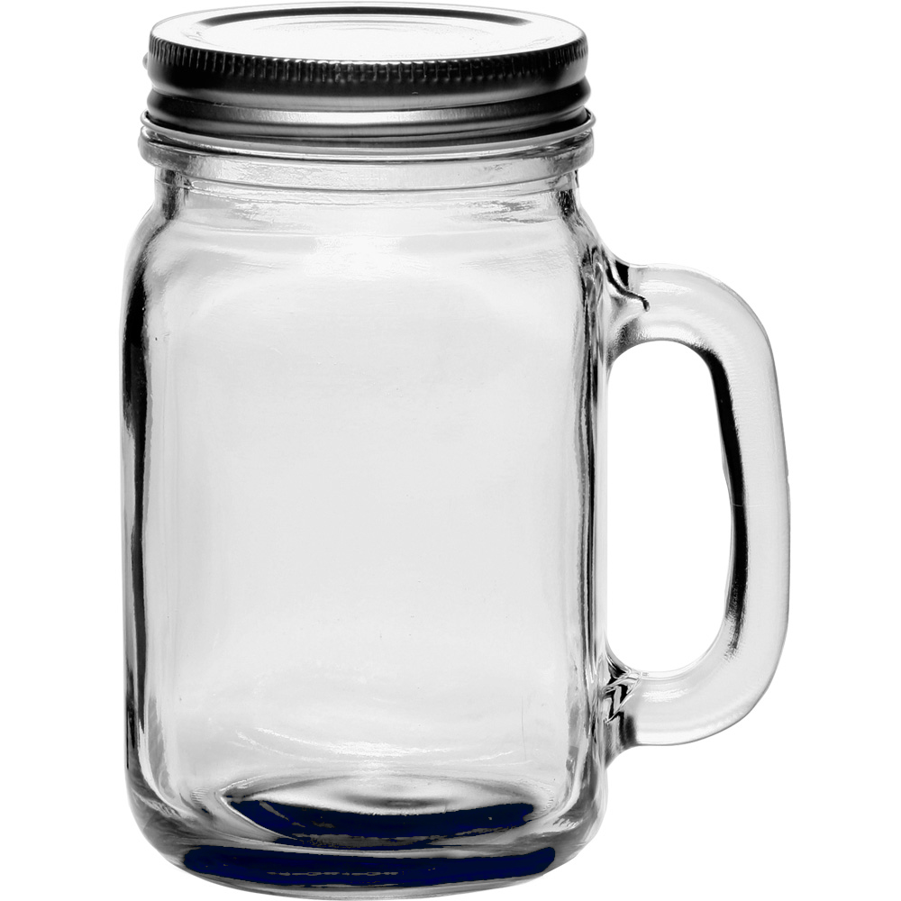 16 oz. Libbey Handle Mason Jars with Lids 5