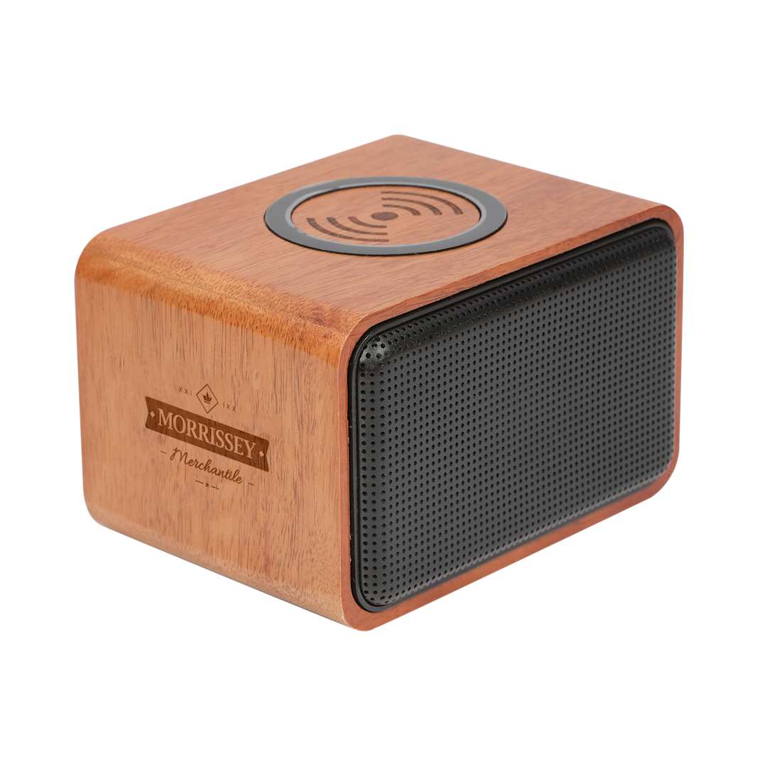 Wood Bluetooth Speaker with Wireless Charging Pad 51